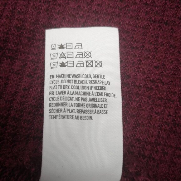 American Eagle Outfitters Ladies Size XL Burgundy Lightweight Open Cardigan - Picture 6 of 11